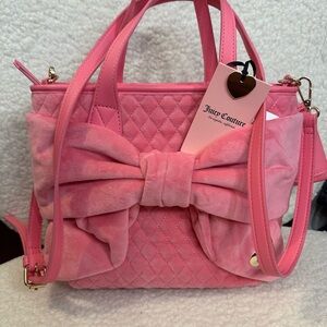 Juicy Couture Pink mini tote with Bow